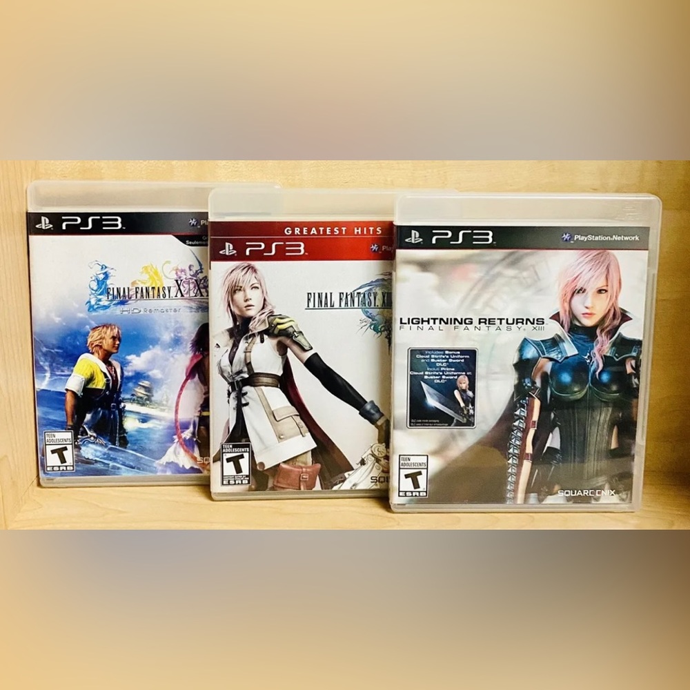 Video Games - PlayStation 3 - Final Fantasy (3) Game Lot Complete CIB - PS3